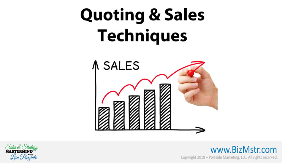 Quoting & Sales Techniques